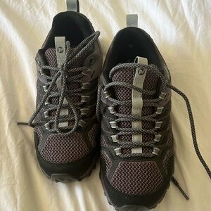 Merrell Waterproof Hiking Low Top Purple Black Grey Sneakers Vibram Womens 6